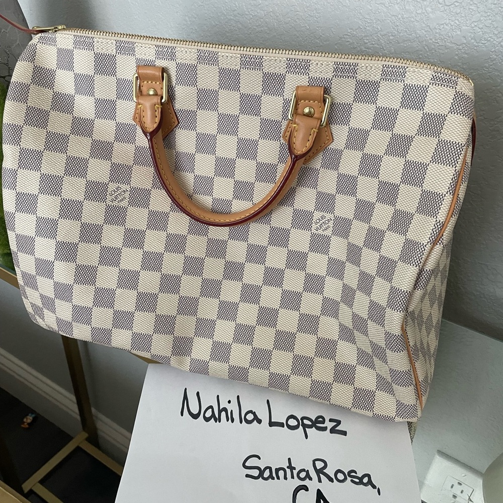 Louis Vuitton Speedy 35 Damier Azur